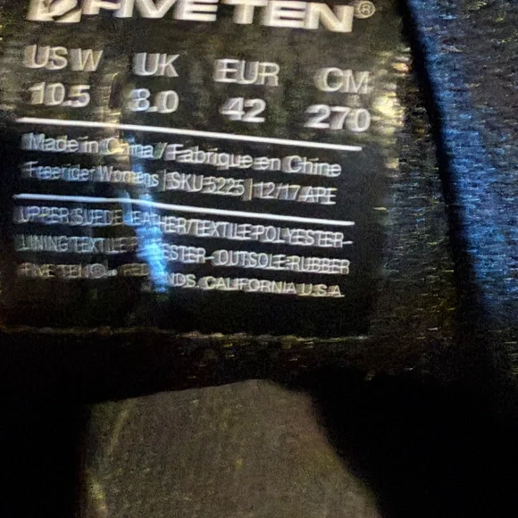 Size 10.5 five ten free rider mountain bike shoes - Picture 7 of 10